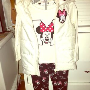 Minnie Mouse Vest Matching Set